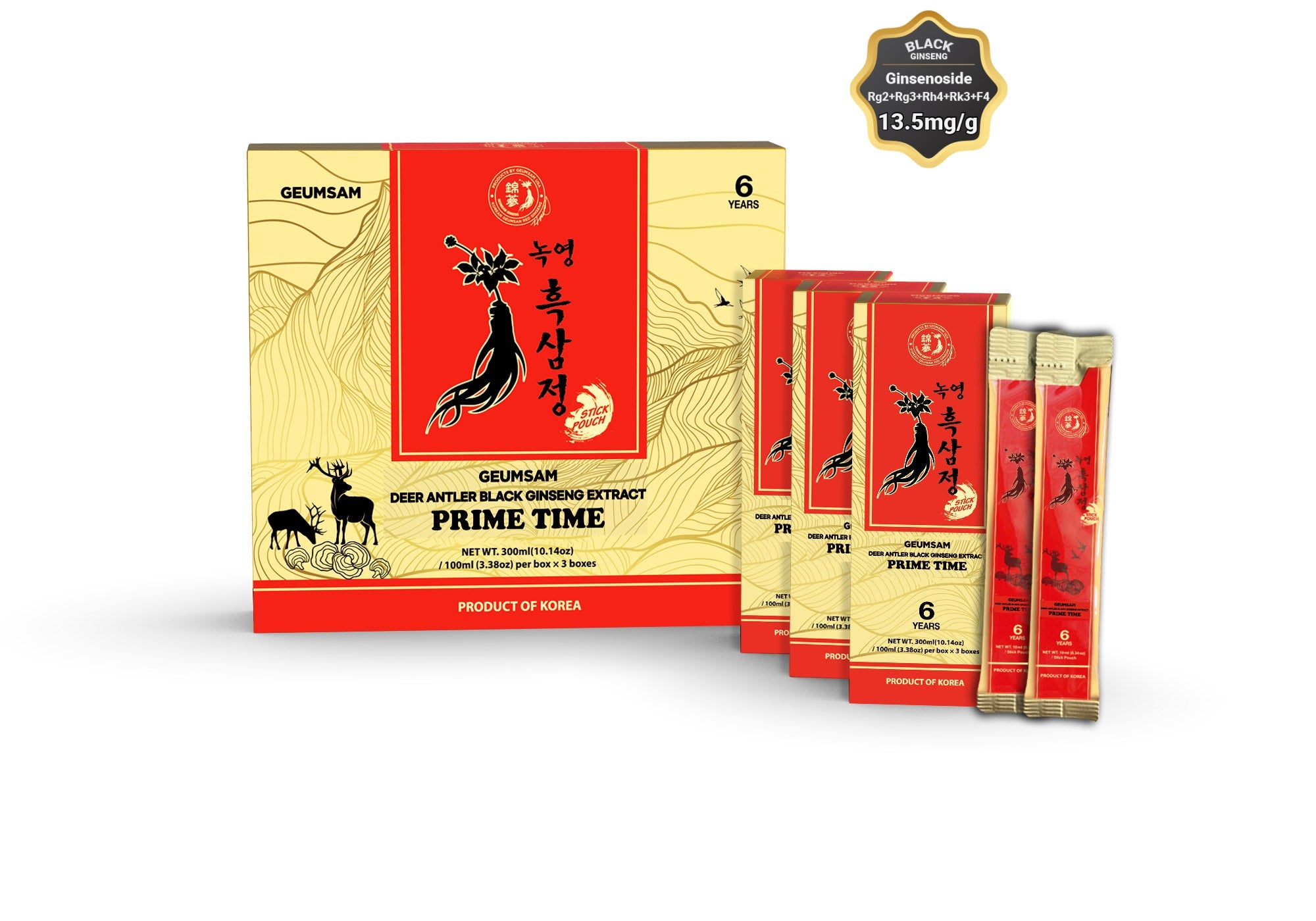 Chiết xuất Hắc sâm Nhung hươu dạng gói Stick Pouch PRIME TIME