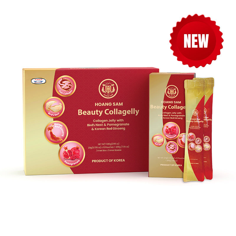 HOÀNG SÂM Beauty Collagelly - Thạch Lựu Hồng Sâm Collagen Yến